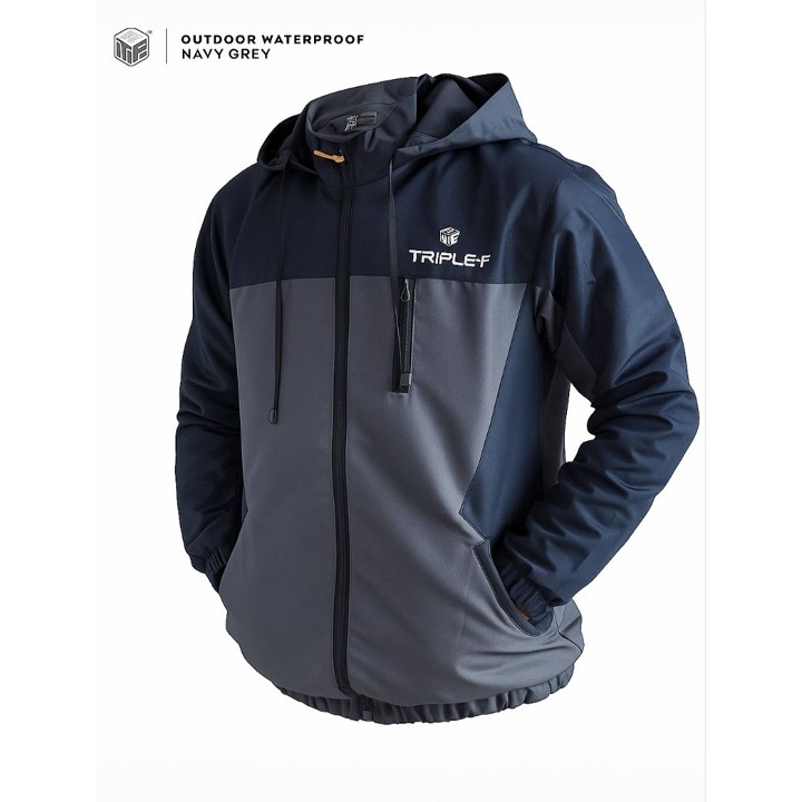 Triple f jaket pria Outdoor Waterproof parasut jaket motor gunung hiking camping