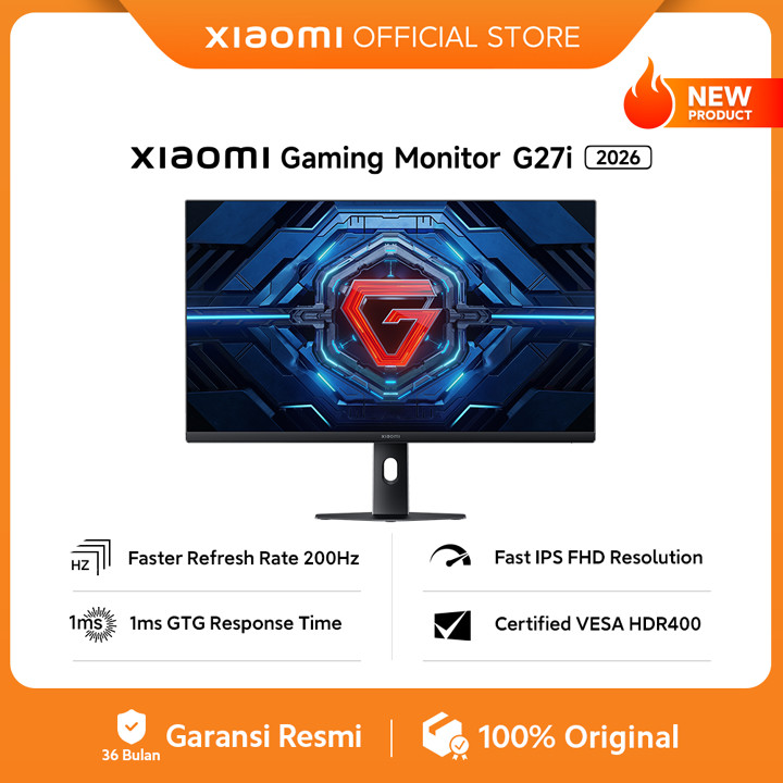 Xiaomi Gaming Monitor G27i 2026 | Faster Refresh Rate 200Hz | Fast IPS FHD Resol