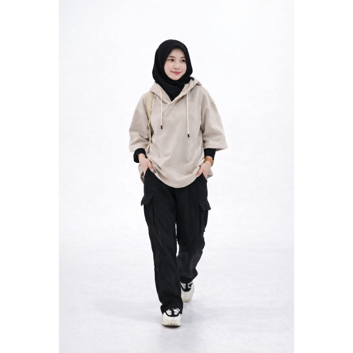 Aveexy Urban Core Boxy Hoodie – Hoodie Streetwear Pria Wanita Casual