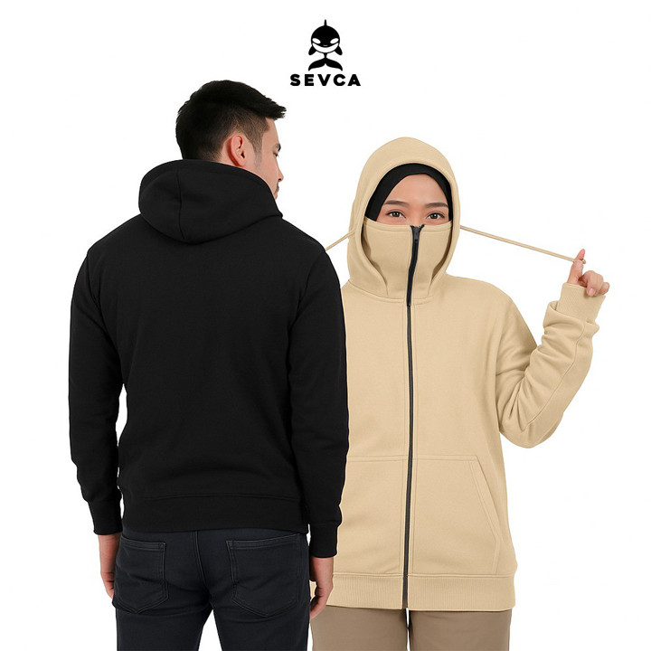 SEVCA - Jaket Ninja Pria Sweater Hoodie Reselting Premium Original Unisex
