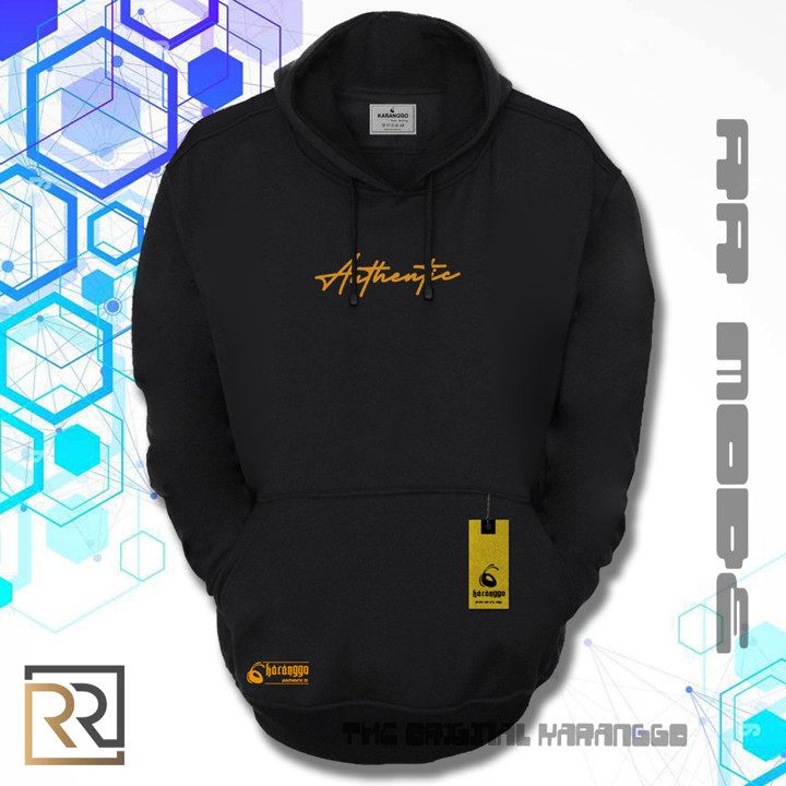 Hoodie Cowok Bahan Tebal Hoodie Pria Distro Aesthetic Warna Hitam Sweater Hoodie
