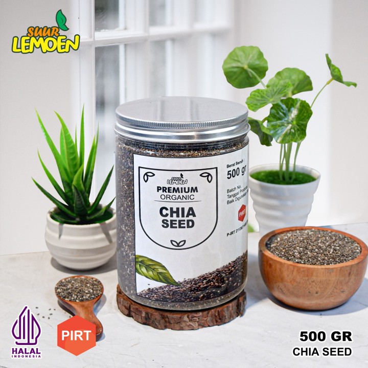 Suur Lemoen - Biji Chia Seed 500gram Premium Original Asli Murni