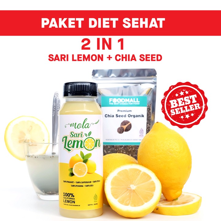 Paket Diet Sehat 2 In 1 Chia Seed & Sari Lemon