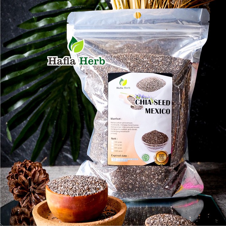 Chia Seed Organic Mexico untuk Diet Freshly Black Cia Seed Organik fresly Biji C