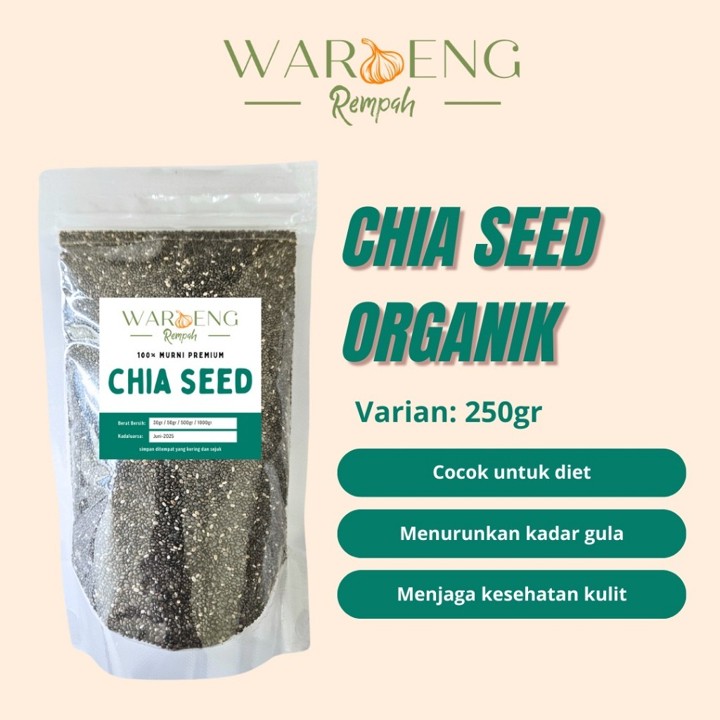 Chia Seed Organik 250gr / Waroeng Rempah Murah