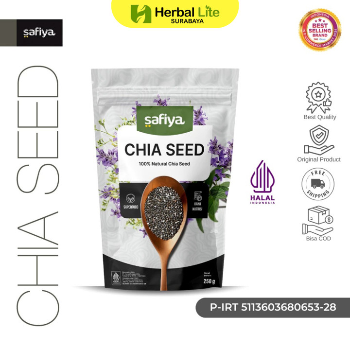 Safiya Chiaseed Organik 250 Gram Chia Seed Premium