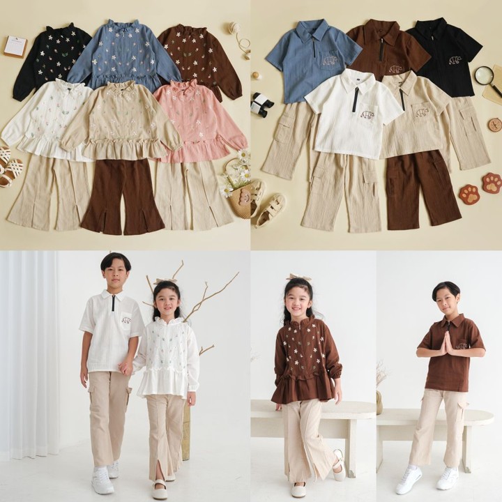 Zhilan Set Couple Boy & Girl Baju Anak Super Premium