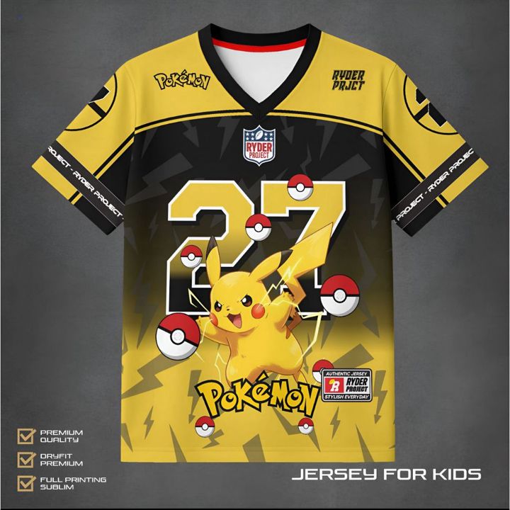 Baju Jersey Anak Anime Sporty Dryfit Adem Nyaman Jersey Anime Anak Unisex Full P