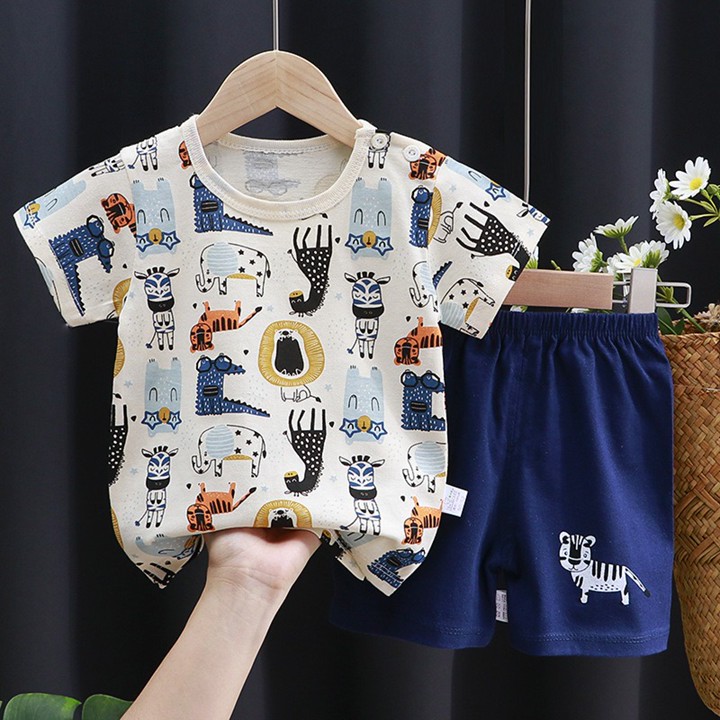 Baju Setelan Bahan Kaos Anak Cowok Cewek Laki Perempuan Lengan Celana Pendek Ber