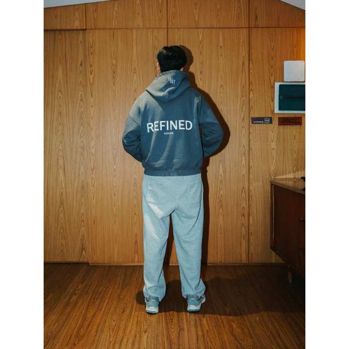 WESTERDAM Heavyweight Refined Boxy Hoodie Dark Grey