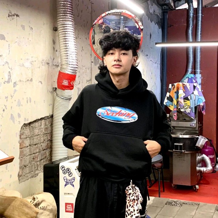 Seeking - Hoodie Boxy Oversized 400/420 Gsm Fragment Black