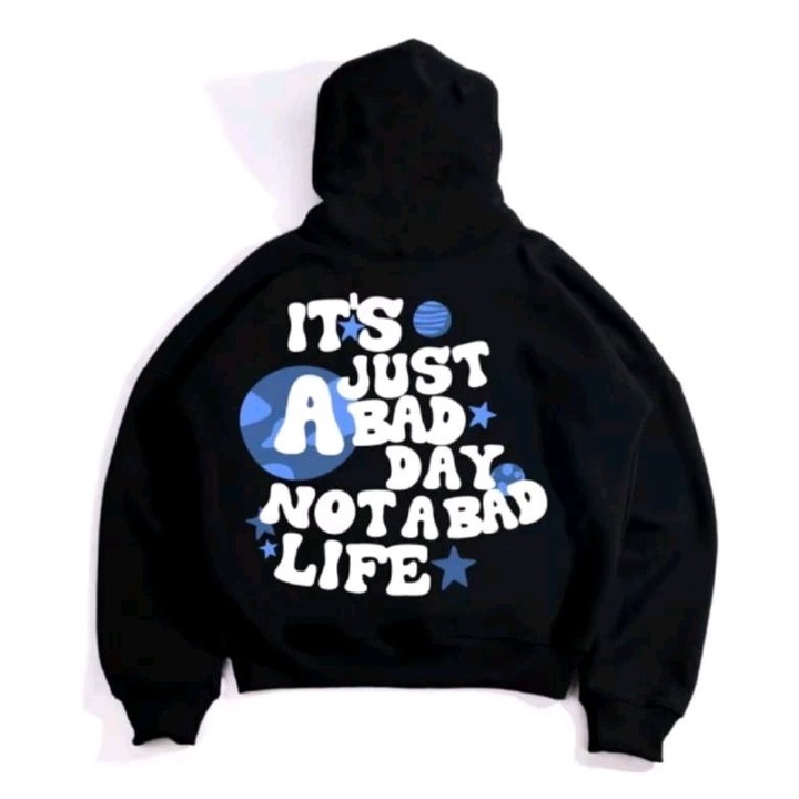 HOODIE BOXY OVERSIZE ITS JUST BIRU