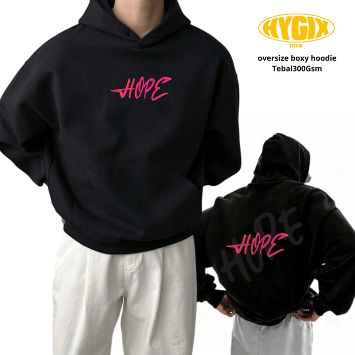 HYGIX.ID HOODIE BOXY OVERSIZE TEBAL 300GSM PREMIUM UNISEX