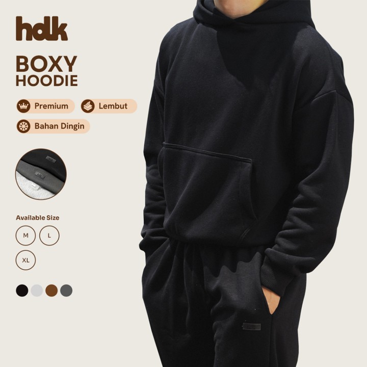 Hoodie Boxy Pria / Wanita Premium | Oversized Fit Stylish | Bikin Tampak Lebih T