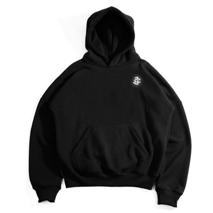 JICO - Hoodie Boxy Unisex Oversize Menyala DREAMS ANXIETY Sablon Reflective