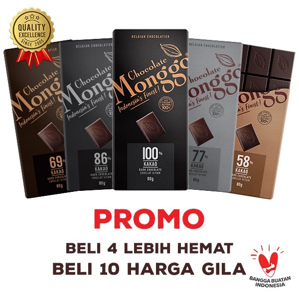 Chocolate Monggo | Cokelat Murni 24 Healthy  Flavours | Prem