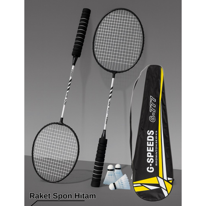 RAKET BADMINTON/ RAKET BULU TANGKIS ISI 2 FREE BAG/KOK BULUTANGKIS/SHUTTLECOCK/K