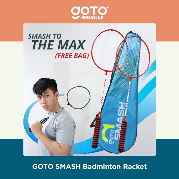 (Promo Special) Goto Smash Raket Bulutangkis Badminton Racket Original Alat Olah
