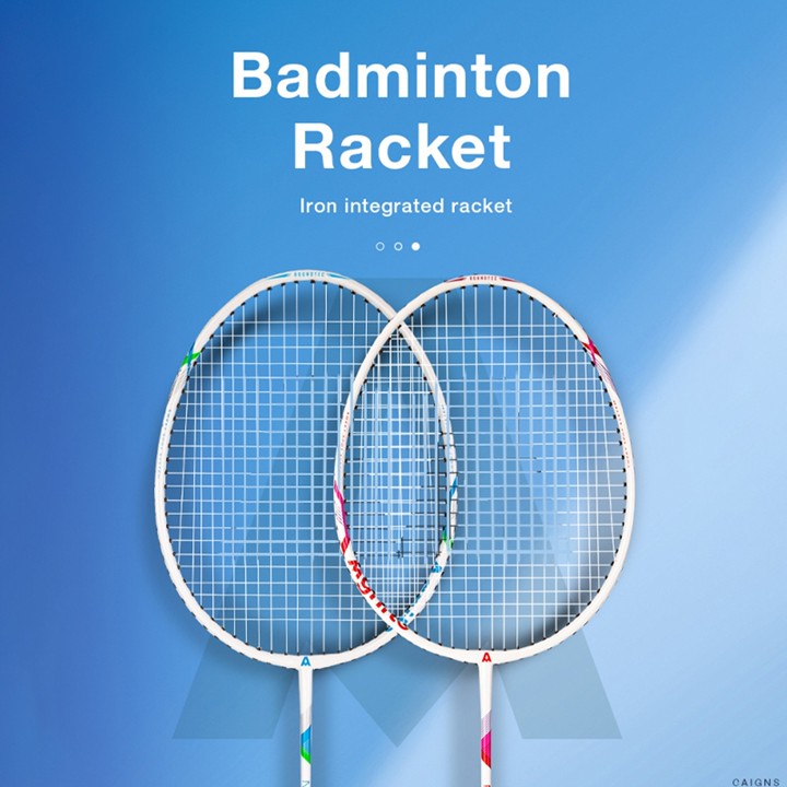 Agnite Badminton Racket/Raket Badminton/Raket Bulu Tangkis isi 2 Komposisi Karbo