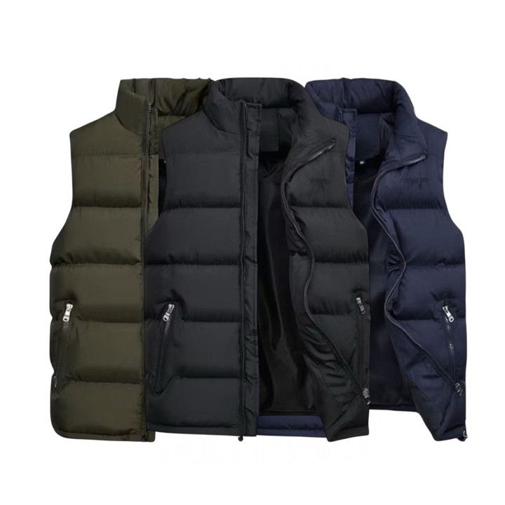 Rompi Puffer Pria Tebal Anti Air – Parasut Water Resistant Hangat Motor Outdoor 