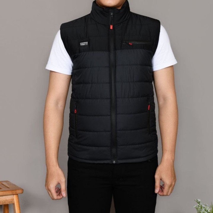 Coffee vest rompi motor parasut pria elegan Rompi lapangan Rompi mancing Rompi s