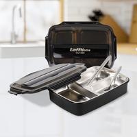 TaffHOME Kotak Makan Healthy Bento Lunch Box Stainless Steel 3 Grid 10