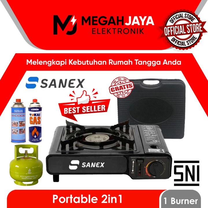 [Jaminan Termurah] Kompor Portable Gas Portable SANEX (1Tungku)