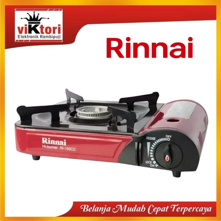 KOMPOR PORTABLE RINNAI RI150CC / PORTABLE TRAVEL GAS STOVE RI 150 CC / KOMPOR PI