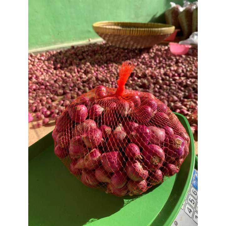 Bawang Merah Segar 1kg - Ukuran Besar/Sedang, Segar, Tahan Lama, Cocok untuk Usa