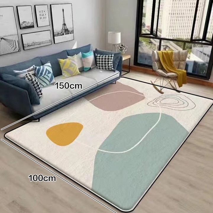 Karpet Lantai Ruang Tamu Karpet Jumbo Motif Aesthetic Tikar Kamar Anti Slip Pabr