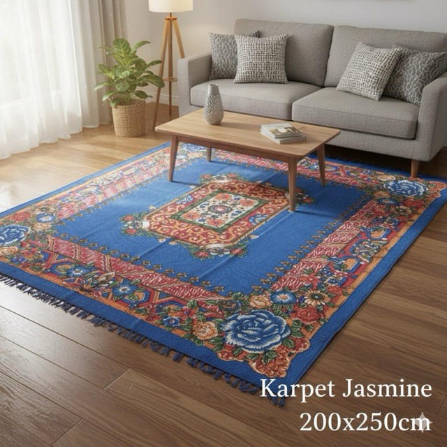 KARPET JASMINE PERMADANI (200x250cm)ALAS LANTAI RUMAH JADI LEBIH MENARIK