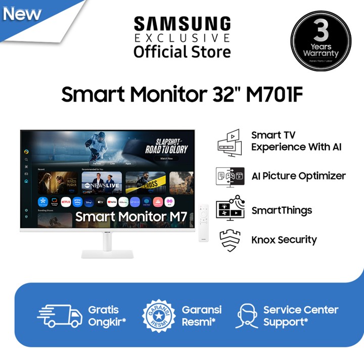 Samsung Smart Monitor 32" 4K Vision AI l M701F | Samsung TV Apps | Vision AI | L