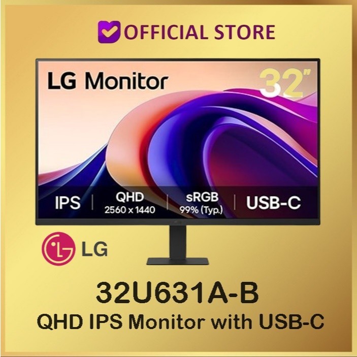 Monitor LED LG 32U631A-B 32” QHD IPS 100hz with USB-C | 32U631 32u631ab