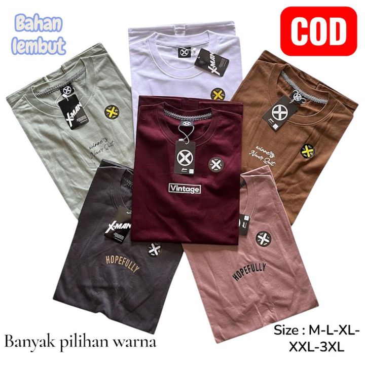 Paket Hemat 100 RIBU 5 PCS Kaos Distro Pria Wanita Kaos Distro Premium Kaos Semi