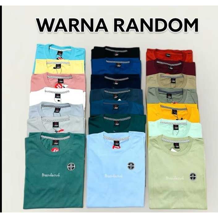 Kaos Dewasa EXITED 4pcs 100ribuan Motif Simple Bahan Adem Lembut