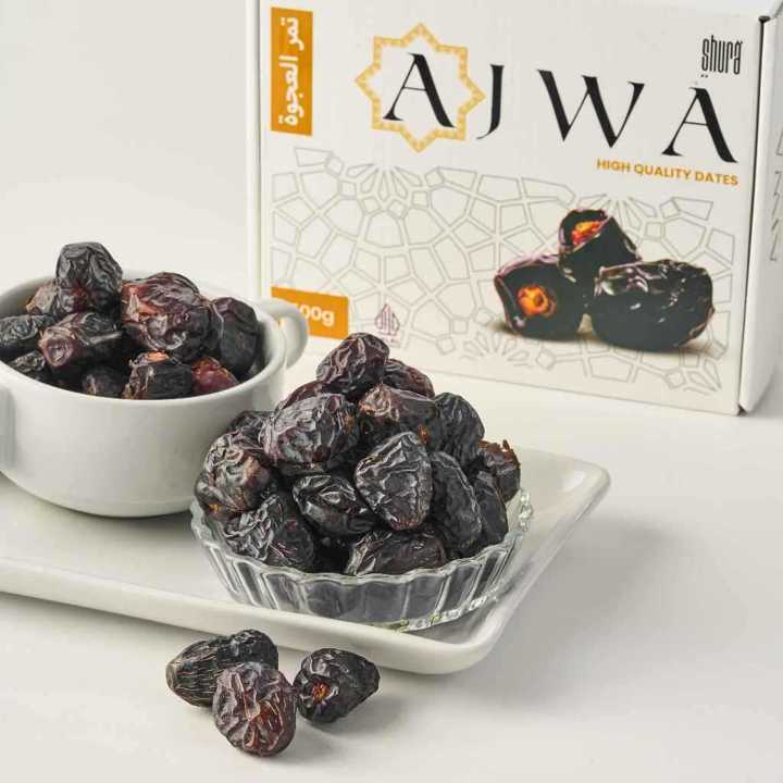 Shura Kurma Ajwa 1kg dan 500gr Kemasan Exclusive Box Premium Kurma Nabi Original