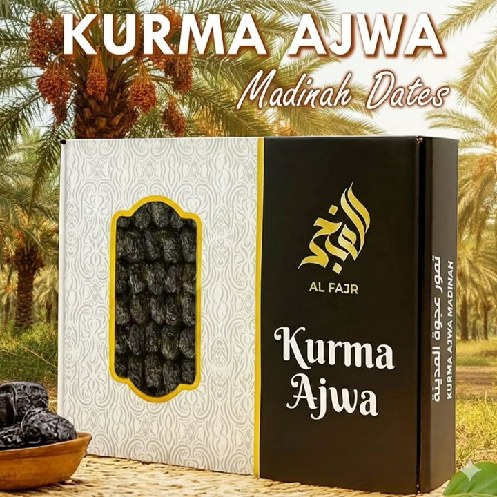 (Premium Quality) Kurma Ajwa Madinah Dates Kurma Nabi Super Premium