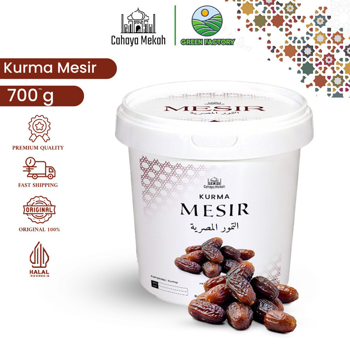 Cahaya Mekah Kurma Mesir Dates Kemasan Ember Egypt Dates 700g