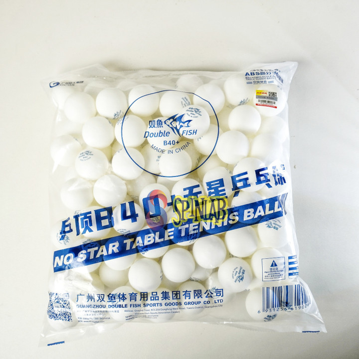 100pcs DOUBLE FISH B40+ 0 Star | Bola Banyak Pingpong Tenis Meja