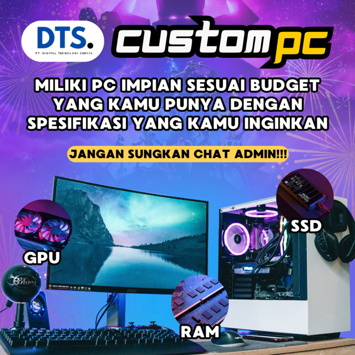 Pc Gaming Ryzen 5 5600G | Ram 8GB | SSD 120GB | VEGA 7 | Game Render
