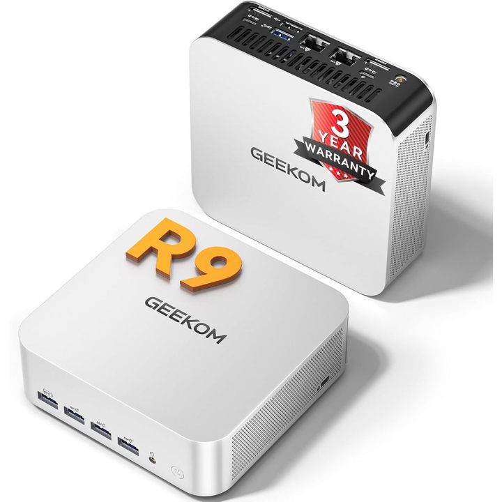 GEEKOM A7 MAX Mini PC AI Gaming AMD Ryzen 9 7940HS 32GB DDR5 RAM 1TB SSD Windows
