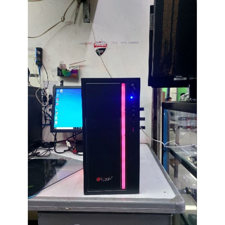 REDY LAGI PC GAMING FULL RGB,INTEL CORE i3 10100F,RAM 16GB,SSD 256GB,VGA 2GB,MUR
