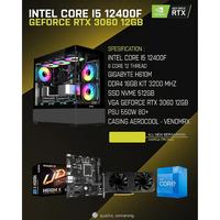 PC GAMING INTEL CORE I5 12400F - RTX 3060 - RAM 16GB NVME 512GB