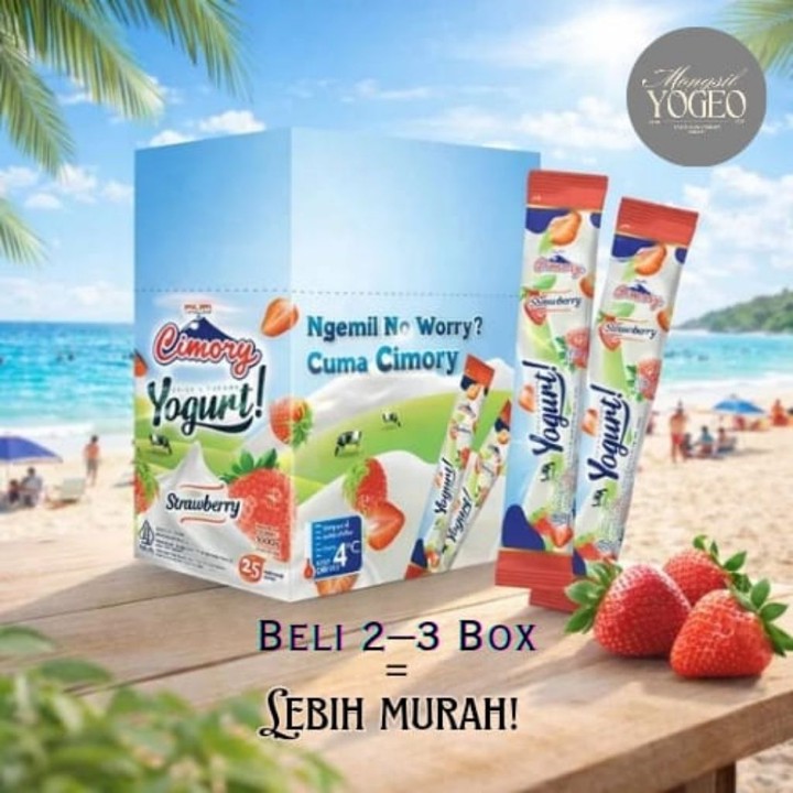 Yogurt Stick Cimory 40gr Isi 25pcs | Cemilan Keluarga | Mix Rasa | Non Frozen