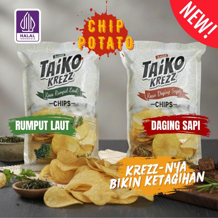 COD HALAL Taiko Krez Chips Crispy Potato Chips Keripik Kentang Renyah Enak Rasa 
