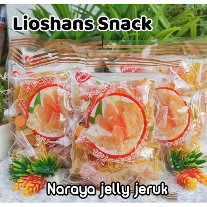 (Lioshans Snack) Naraya Jelly Jeruk 500gr Mandarin