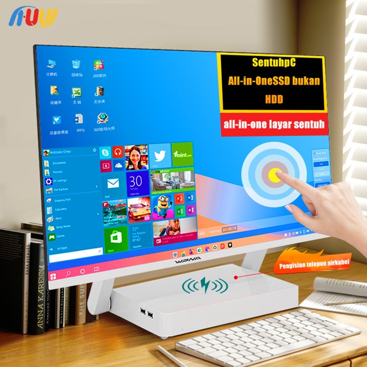 Huw PC [layar sentuh]Komputer All in one PC gaming Core Intel i5/i7 RAM 8G/16G S