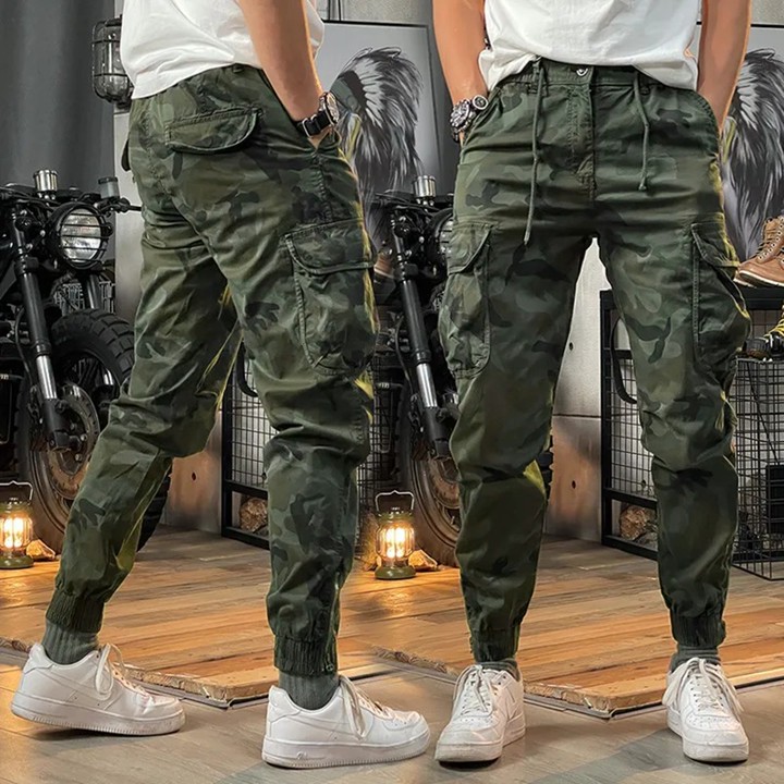 Celana Cargo Combat Camo Pria / Celana Jogger Cargo Loreng Murah / Celana Best S