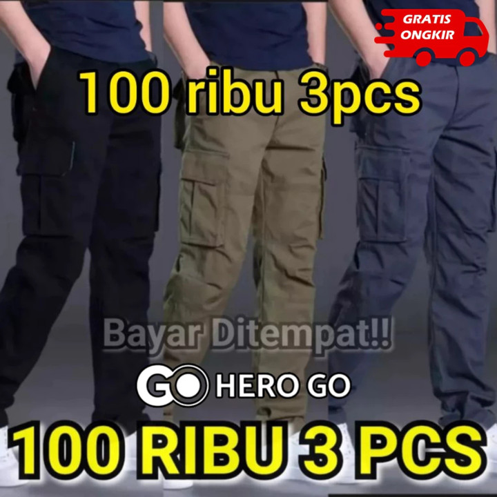 CELANA CARGO PANJANG PALING MURAH 100RIBU DAPAT 3 PCS BELI DISINI/CELANA PANJANG