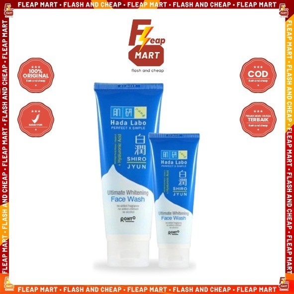 HADA LABO Shirojyun Ultimate Whitening Face Wash 50gr 100gr - Sabun Cuci Muka